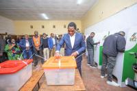 Hichilema Casts Ballot, Urges Zambians to Vote in Large Numbers