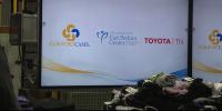 Toyota Tennessee workers assemble comfort cases for foster care children