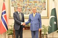 Pakistan, Norway call for peaceful resolution of global conflicts, independent Palestinian state
