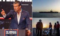 Pete Hegseth hits back at reports of distressing conditions aboard USS Abraham Lincoln amid claims sailors tried to jump overboard as it emerges one was rescued from the water