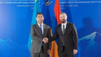 There is potential to increase export of Armenian agricultural products to Kazakhstan: Papoyan to Aidarbek Saparov