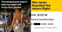 Singaporean's helper becomes uncontactable after reaching airport for flight home to Myanmar