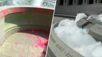 ‘Clean hands, dirty money:' Washington, D.C., World War II Memorial vandalized
