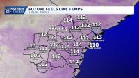 Feels like temps about 110° in Southeast Georgia, Lowcountry