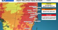 Heat advisory in effect in South Florida but will likely stay mostly dry