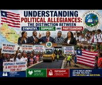 Understanding Political Allegiances: The Distinction Between Sympathy, Support, and Partisanship