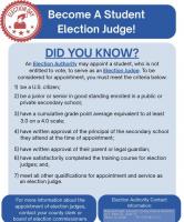 EDWARDS COUNTY STUDENTS ENCOURAGED TO SERVE AS ELECTION JUDGES