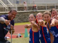 Athletes connecting through Patriot Games competition at SPIRE
