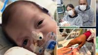 Miracle baby who ‘came back from the dead’ while sealed in funeral body bag finally goes home after hospital recovery