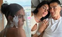 Cristiano Ronaldo and Georgina Rodriguez married at their new £30M Lisbon mansion WITHOUT his mother and siblings who found out '30 seconds before' the ceremony
