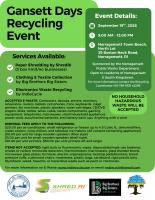 Gansett Days Recycling Event
