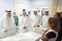 Interior Minister Visits Injured Children at Adan Hospital, Checks on Their Condition