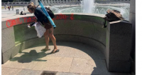 Elizabethtown woman charged with vandalizing WWII Memorial on the National Mall in Washington