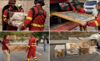 Spain evacuates remains of medieval kings as wildfire threatens historic Aragón monastery