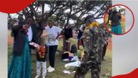Kenyan mum breaks down in tears as son salutes her during emotional KDF pass-out