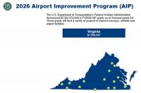 Federal Grants Announced to Improve Eight Virginia Airports