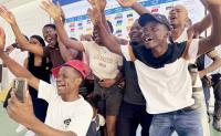 NBM Plc celebrates with Scorchers fans in Morocco