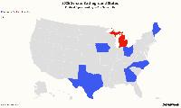 Fox News Polls Show Democrats Chances of Beating GOP to Flip Senate: Map