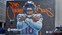 Bears host unveiling of Caleb Williams EA Sports Madden NFL 27 mural