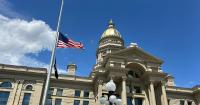 Wyoming flags lower to half-staff for Ann Simpson memorial service
