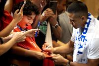 Photos: Chilean soccer star Alexis Sánchez signs Montreal’s Golden Book