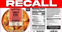 Tomato soup kits sold in Ohio, PA recalled for potential Listeria contamination