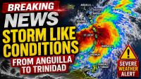 Tropical disturbance to bring heavy rain, gusty winds to SVG tonight