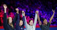 U.S. upends Australia in 4x100m freestyle relay; Kate Douglass nearly breaks world record