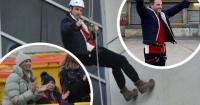 Charity abseil challenge from roof of Great Western Hospital