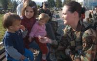 From the archives: A soldier visits an orphanage in Bosnia and Herzegovina, 2003