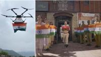 India Post Makes History: Tricolour Flown by Drone to Army Veteran in Himachal (WATCH)