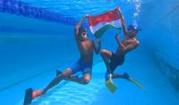Telangana swimmers display Tricolour in pool to mark 80th Independence Day