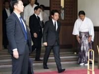 Japanese minister visits shrine to war dead, angering China, South Korea