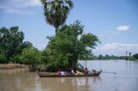 Monsoon rains submerge villages, fields in Myanmar
