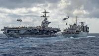 Trump says record Navy deployment in Iran operations 'not ne...