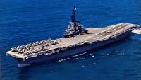 US Navy Aircraft Carrier USS Hornet Went 495 Days Without Seeing America with 24 Feet of Her Bow Flight Deck Collapsed