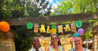 Hunts care home hosts Hawaiian party in garden
