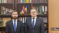 Vahan Kostanyan and Oleksandr Merezhko Discuss Intensifying Armenia-Ukraine Cooperation and Further Development of Interparliamentary Ties