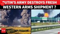 Russian Army Targets Arms Depot At Ukraine Port; Big Attack Caught On Cam