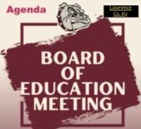 LAWRENCE COUNTY BOARD OF EDUCATION REGULAR MEETING AGENDA