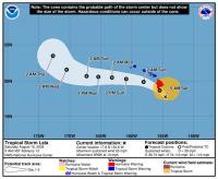 Lala lashes Hawaii island; landfall as a hurricane possible later today