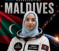 Maldivian girl joins satellite programme