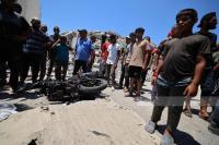 Four Palestinians, including child, injured in Israeli airstrike