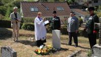 Moving rededication service for German airman