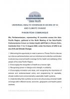 16 Asia-Pacific Countries Adopt “Phnom Penh Joint Statement” on Health Equity in AI and Climate Change Era