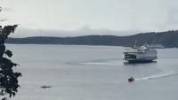 Washington State ferry rescues rowboat that was ‘rapidly taking on water’