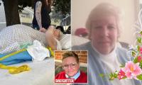Woman, 73, seen waiting patiently on bed for evacuation from hospice during wildfire... moments later she was dead of fatal BOWEL injury caused by bumpy road
