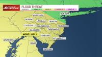 Flooding rain Sunday, heat sticks around