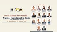 [Advertisement] Project 39A At NLU Delhi Launches Online Certificate Course On "Capital Punishment In India: Law, Practice And Justice" – Register Now!