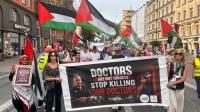 Protest in Stockholm against Israeli attacks on Gaza & Lebanon